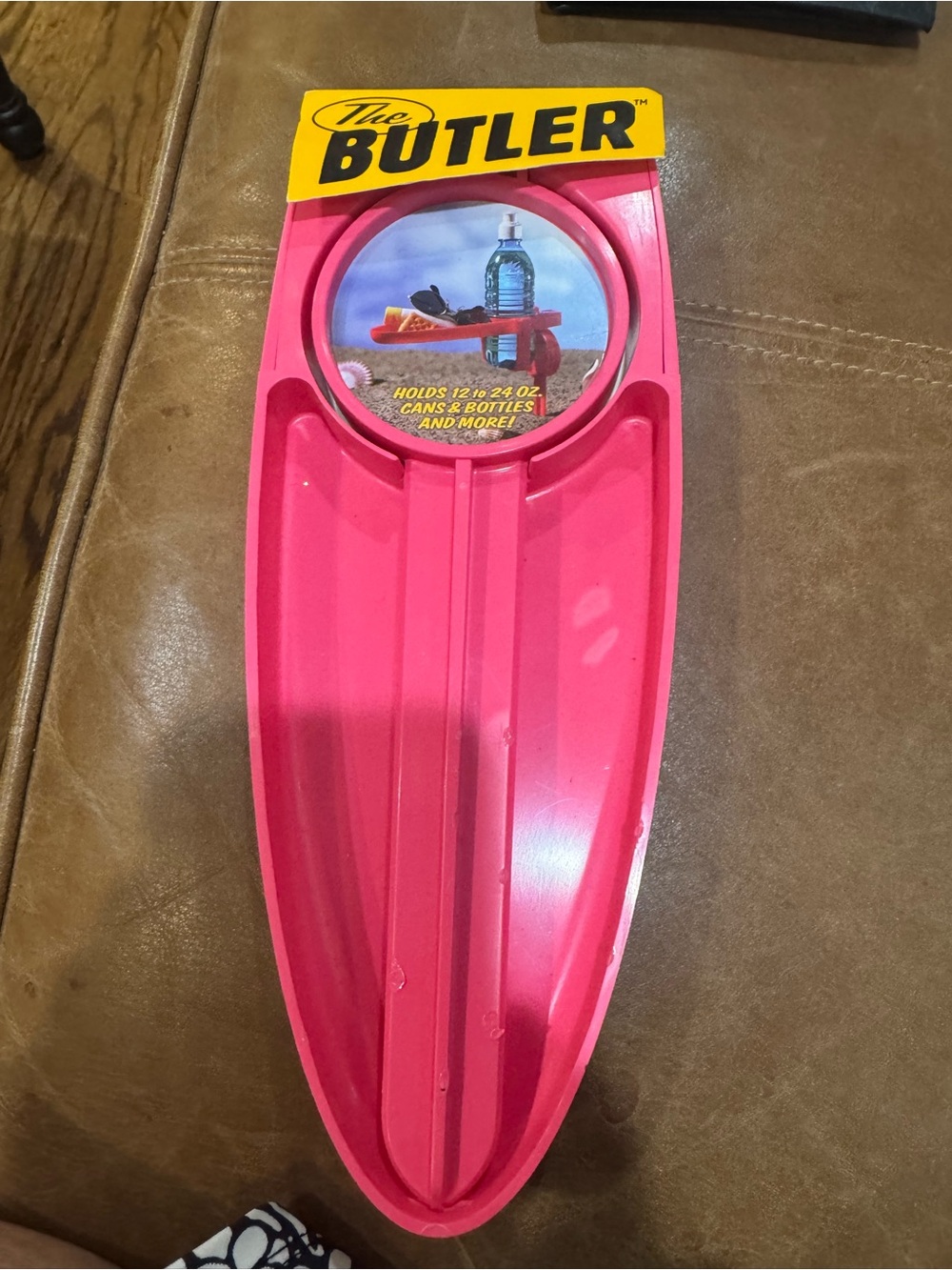 The Butler Pink Drink & Snack Holder